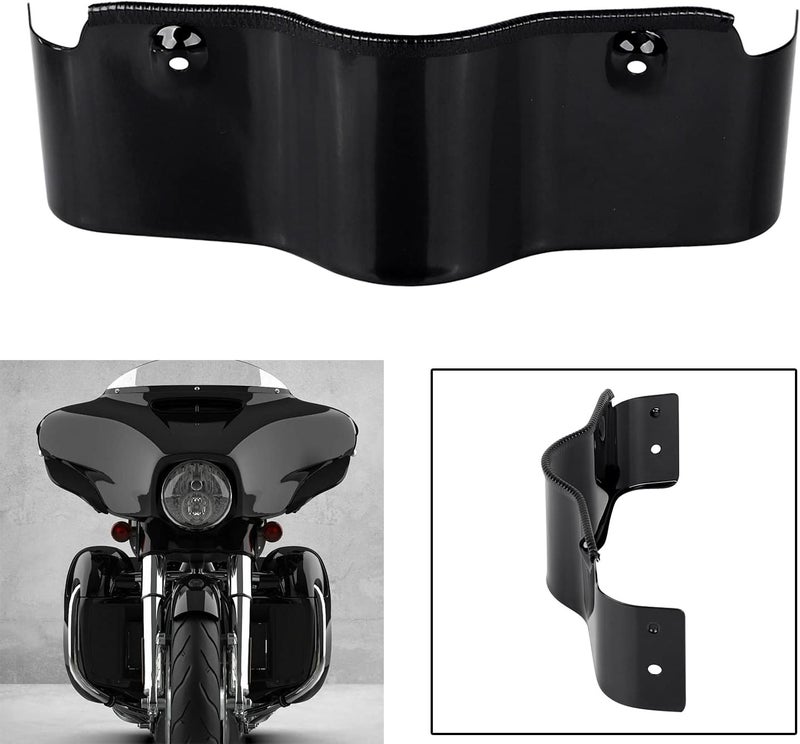 XMMT Black Batwing Outer Fairing Lower Trim Skirt for Harley Touring Street Glide FLHX 2006-2013 Electra Glide FLHT 1996-2013 - Image 2